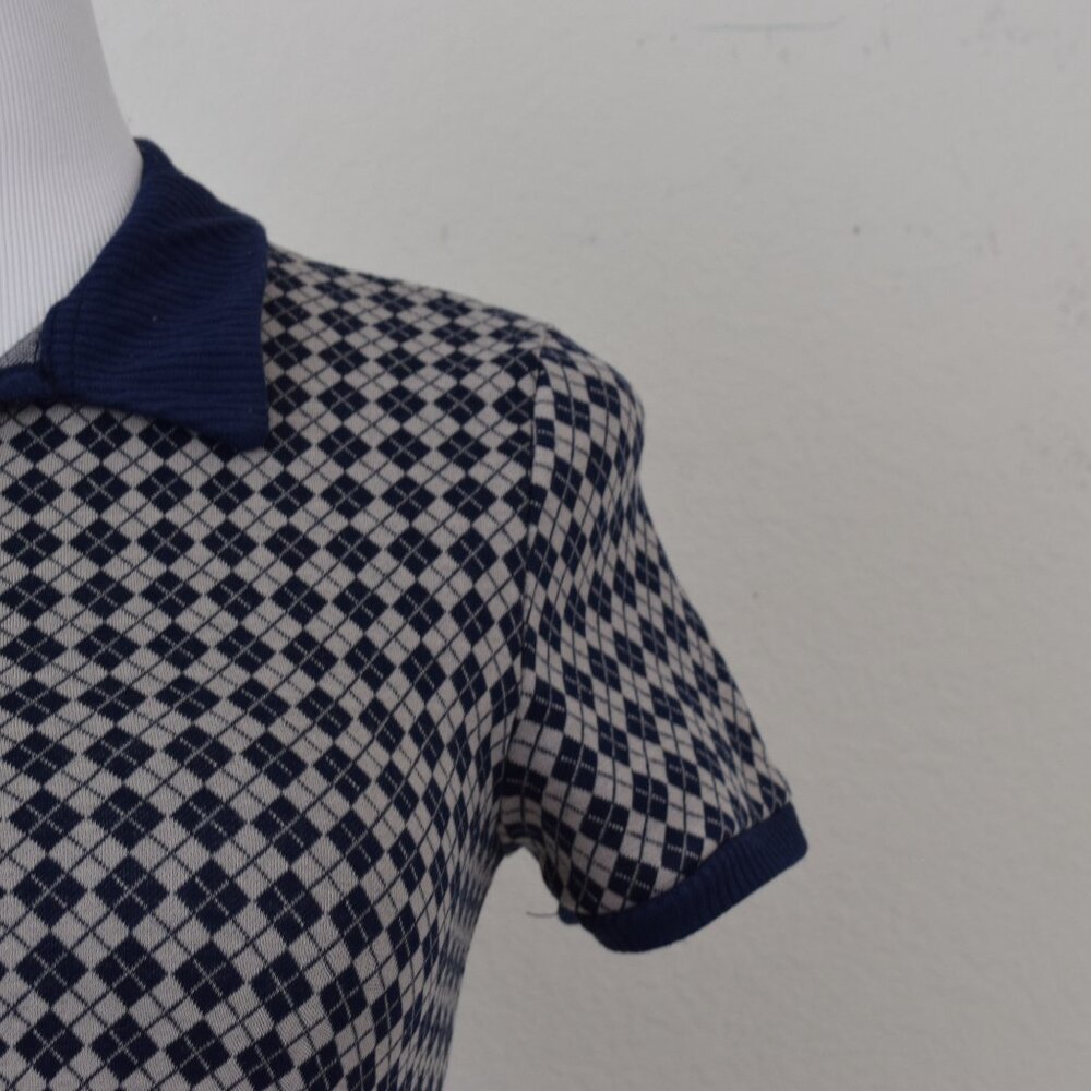 Poly/Rayon Spandex Short-Sleeved collared blouse‎ by Pink Rose size M - Picture 7 of 11